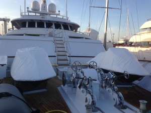 2 jet ski covers for 53m meter motor yacht