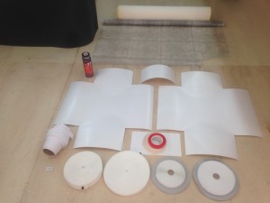 Details of process of insulated lunch boxes.  Materials: cuben fiber and pure composite plastic.